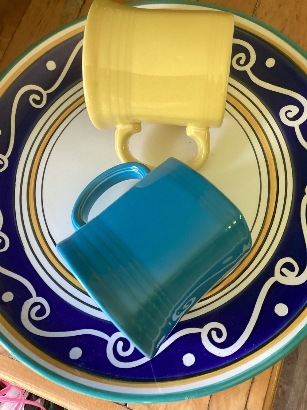 ⚜️  FiestaWare SQUARE MUG CANARY YELLOW 🍋 or TREMENDOUS TURQUOISE
